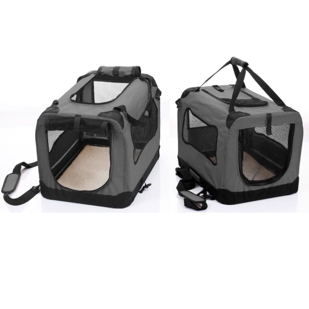 Foldable pet carrier/ Pet soft crate. Size small. 20”